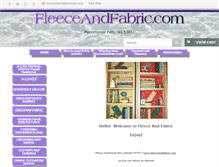 Tablet Screenshot of fleeceandfabric.com